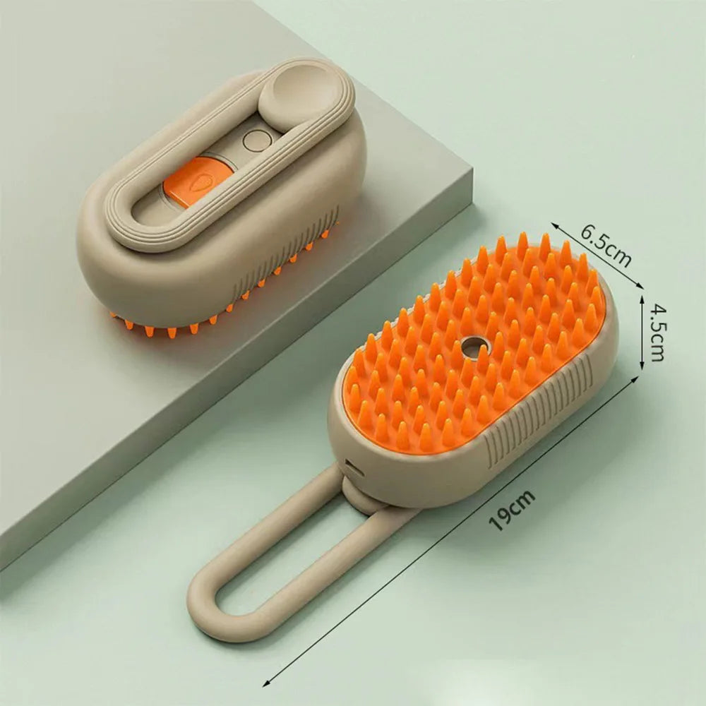 Cepillo Eléctrico 3 en 1 para Gatos y Perros - Herramienta de Aseo y Masaje para la Eliminación de Pelo sin Esfuerzo