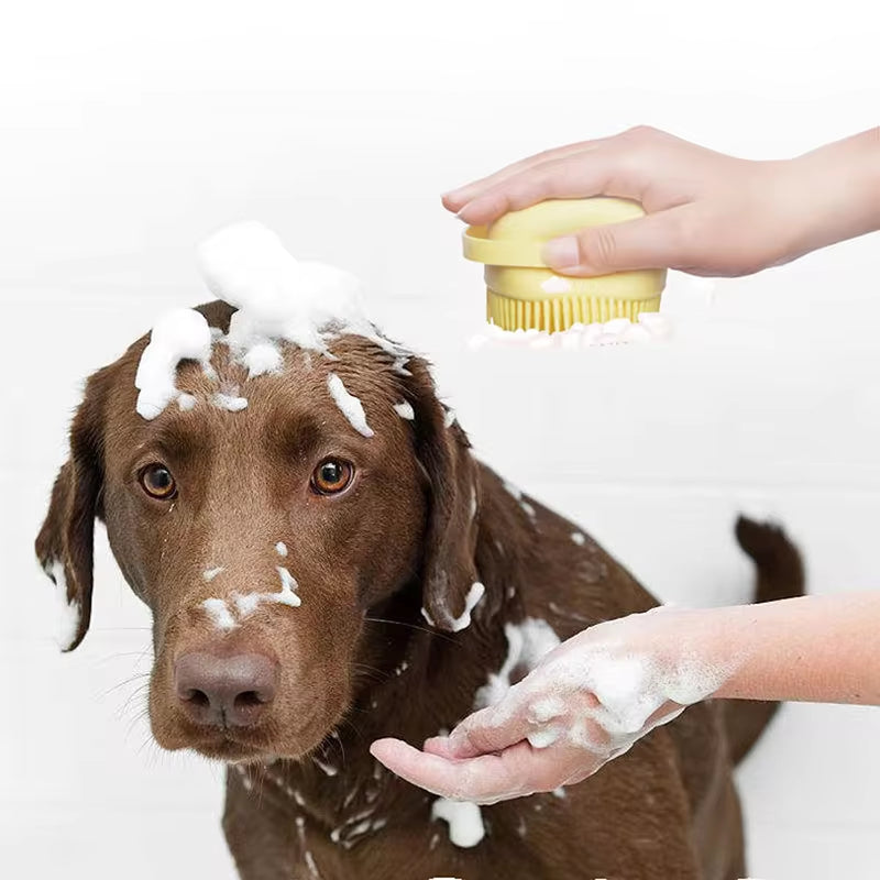 Guantes de Baño y Masaje para Perros y Gatos - Cepillo de Silicona Suave para el Aseo de Mascotas